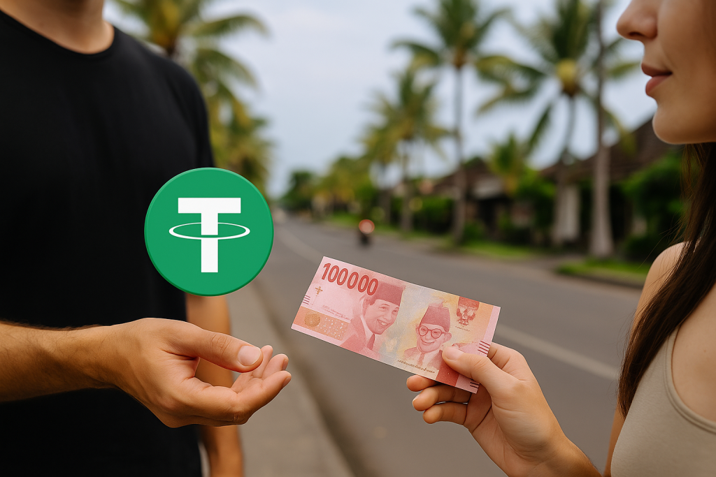 Exchange Crypto to Cash - Change USDT to IDR